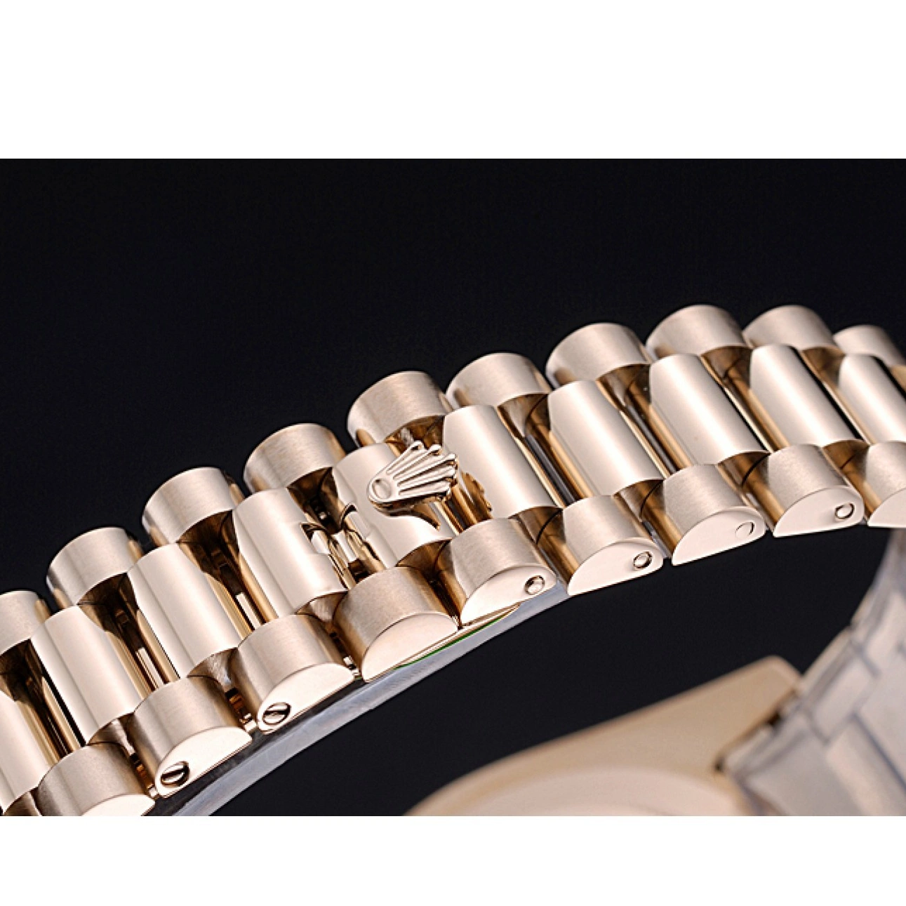 Aaa replica watch Gold Day-Date Bracelet Dial White 622546 Rolex 1016